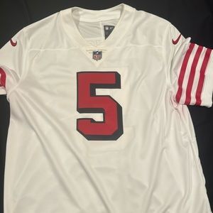 Trey lance white and red jersey